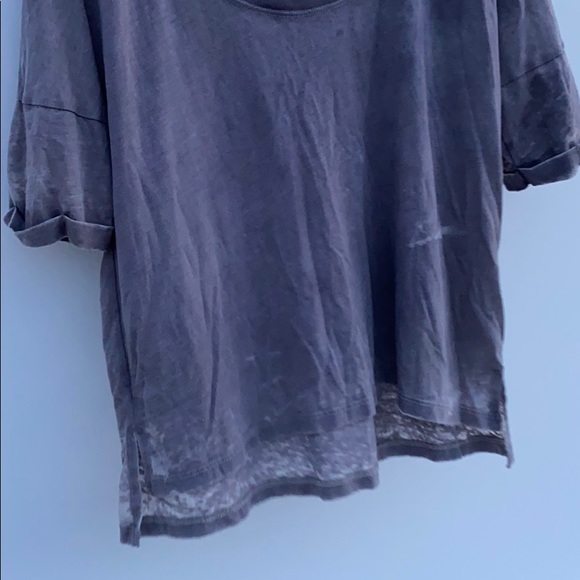 Tokyo Darling Gray Tie Dye front Crop tee - Picture 4 of 8